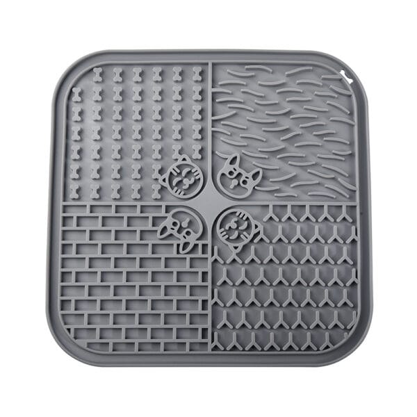 Square Multi-Zone Slow Licking Pet Treat Mat