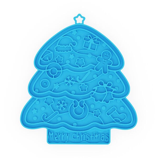 Christmas Tree Holiday-Themed Pet Lick Mat