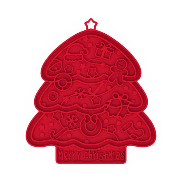 Christmas Tree Holiday-Themed Pet Lick Mat