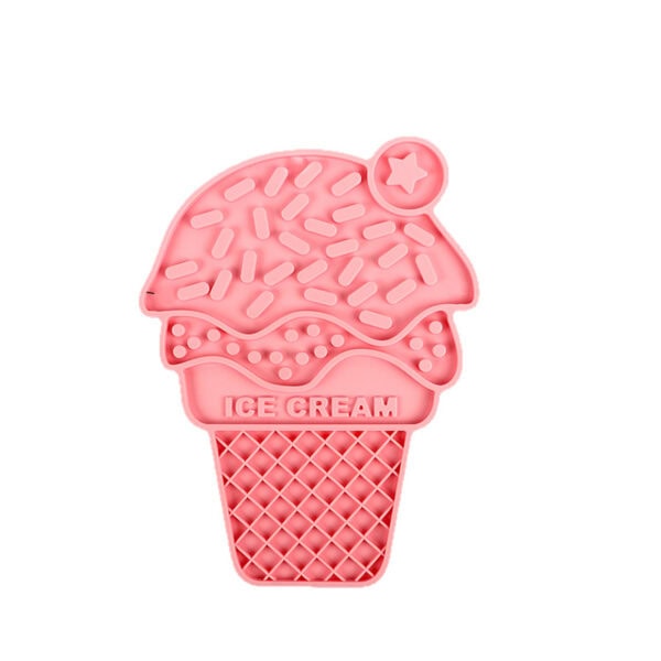 Ice Cream Cone-Shaped Slow Lick Treat Mat