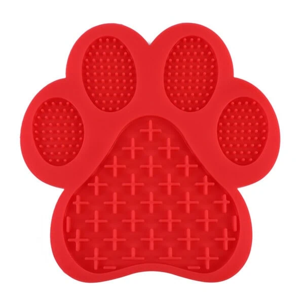 Paw Print Textured Slow Lick Treat Mat
