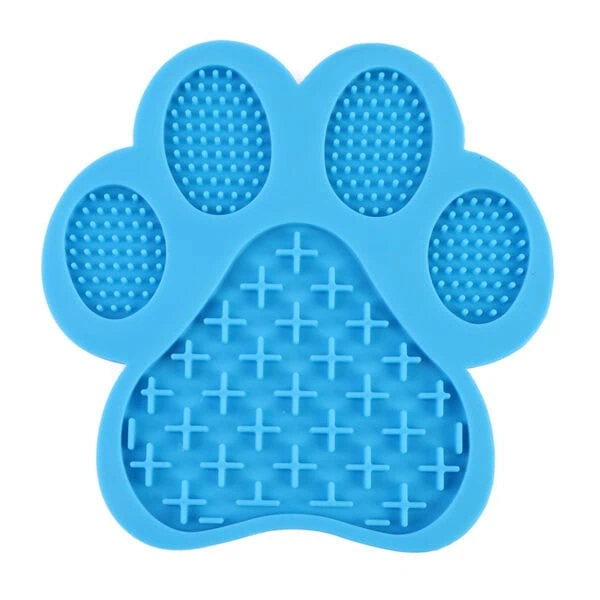 Paw Print Textured Slow Lick Treat Mat