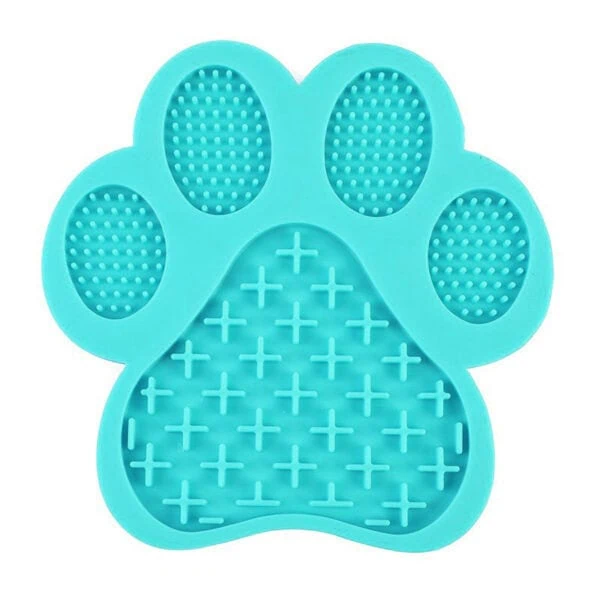 Paw Print Textured Slow Lick Treat Mat