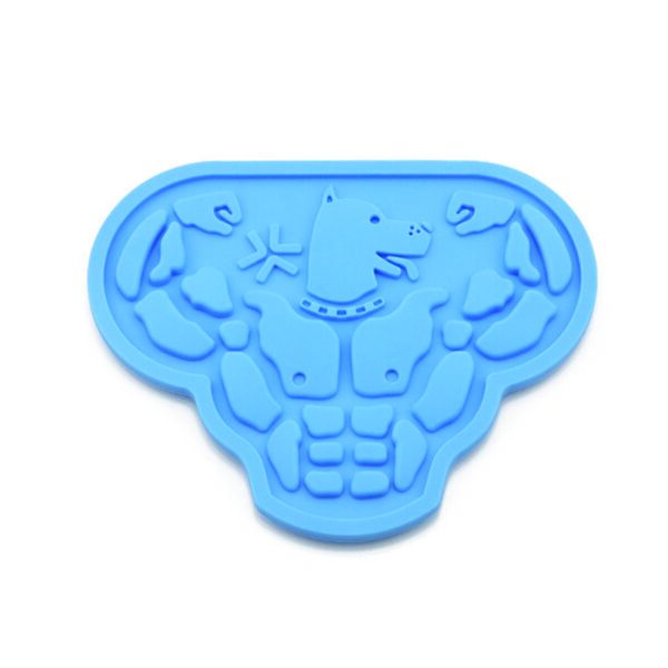 Muscular Dog Head-Shaped Lick Mat