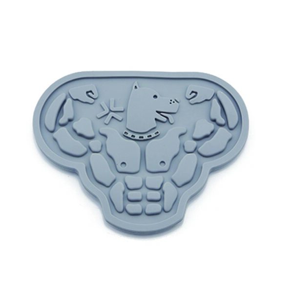 Muscular Dog Head-Shaped Lick Mat