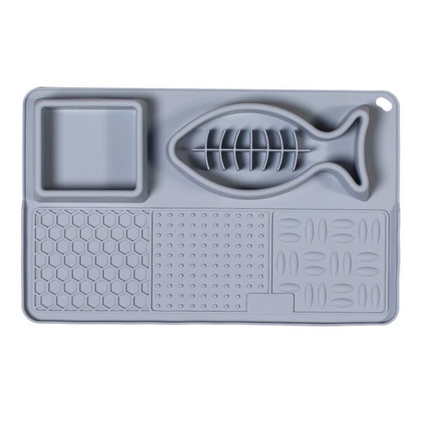 Multi-Compartment Travel & Treat Pet Mat