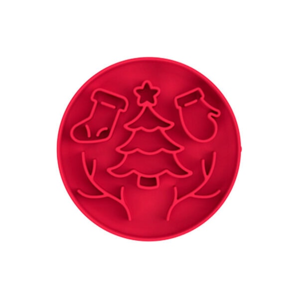 Round Christmas Tree Holiday Lick Mat