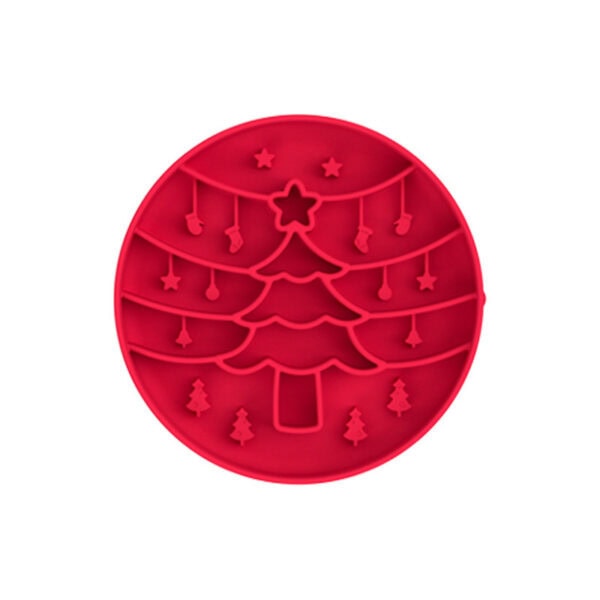 Round Christmas Tree Holiday Lick Mat