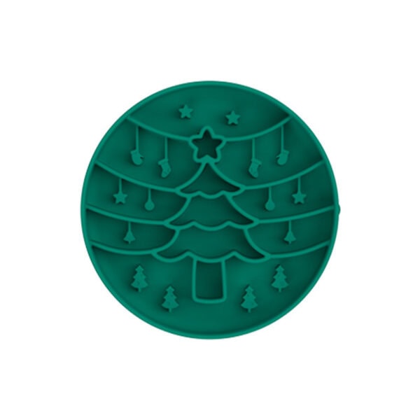 Round Christmas Tree Holiday Lick Mat