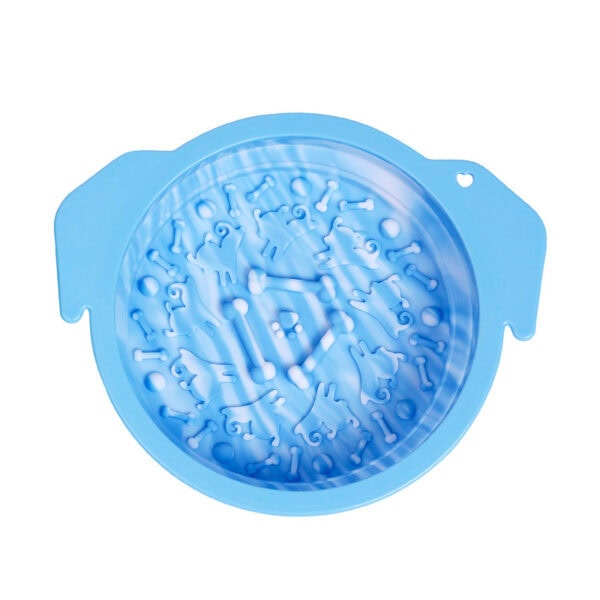 Round Pet Face Lick Mat with Ears