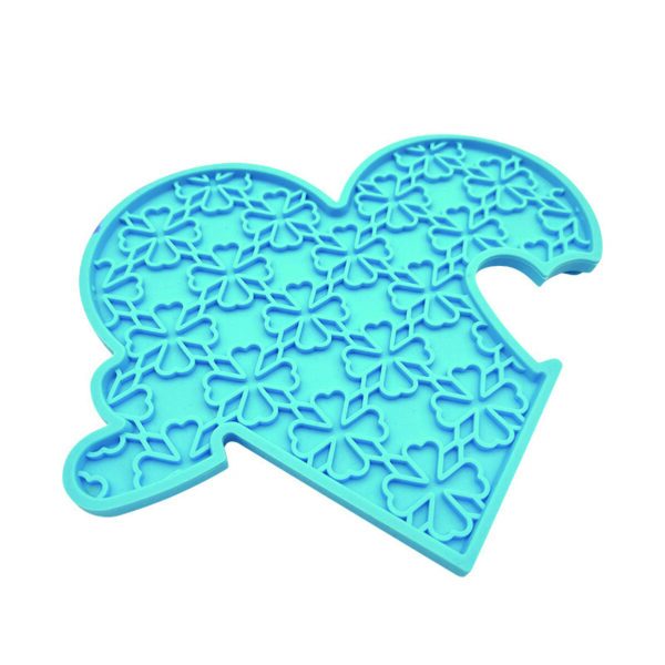 Puzzle Piece Floral Lick Mat