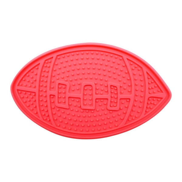 Football-Shaped Pet Lick Mat