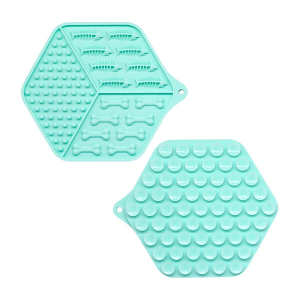 Hexagon Texture Lick Mat