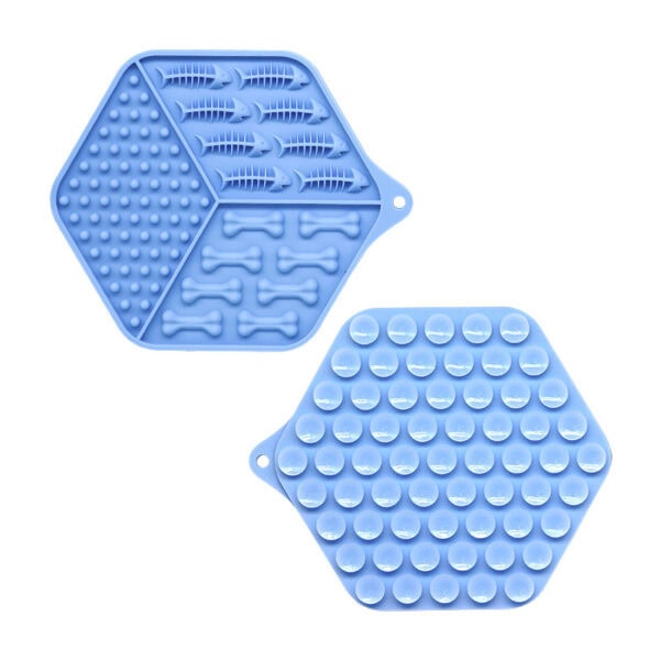 Hexagon Texture Lick Mat