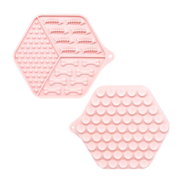Hexagon Texture Lick Mat