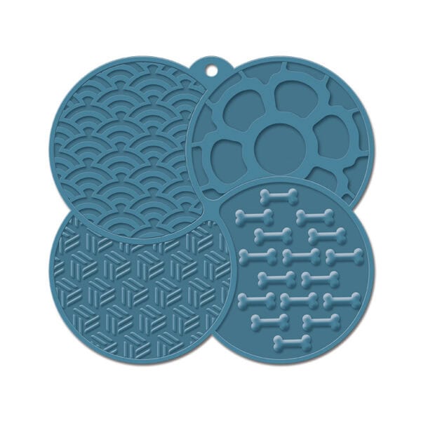 Quad-Zone Hybrid Slow Lick Mat