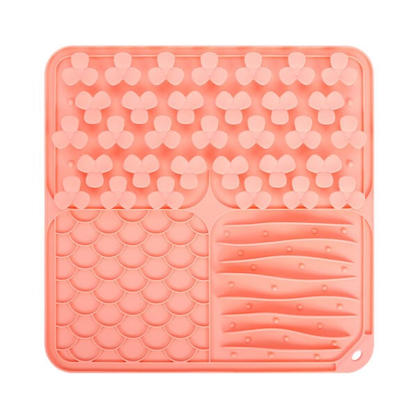 Multi-Zone Relief Square Lick Mat
