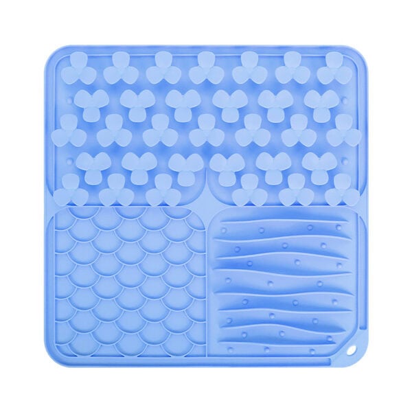 Multi-Zone Relief Square Lick Mat