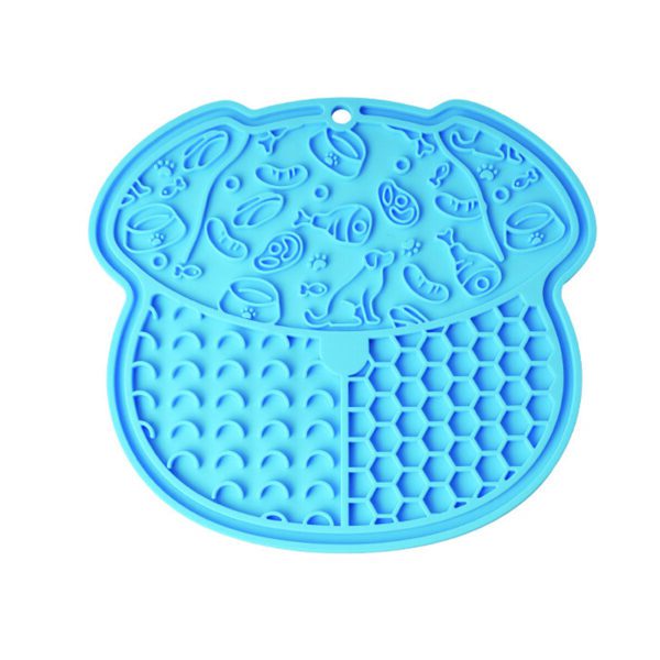 Segmented Paw & Grid Hybrid Lick Mat