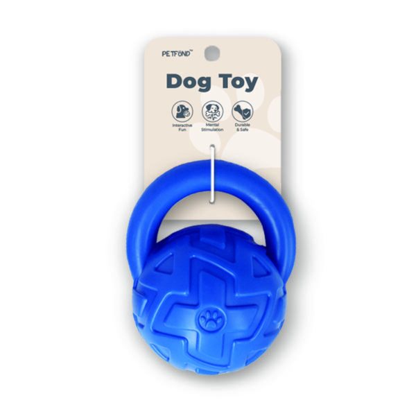 TPR Kettlebell Tug Toy for Dog With Fun Sound Squeaker