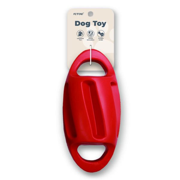 Double Handle Oval Tug Dog Toy With Fun Sound Squeaker