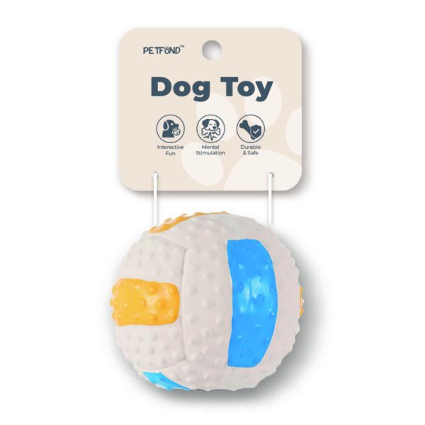 Latex Volleyball squeaky dog toy