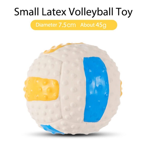 Latex Volleyball squeaky dog toy