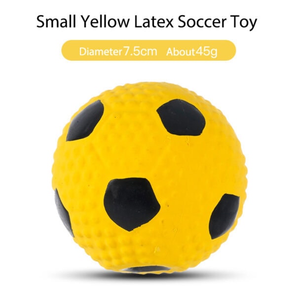 Latex Soccer squeaky dog toy