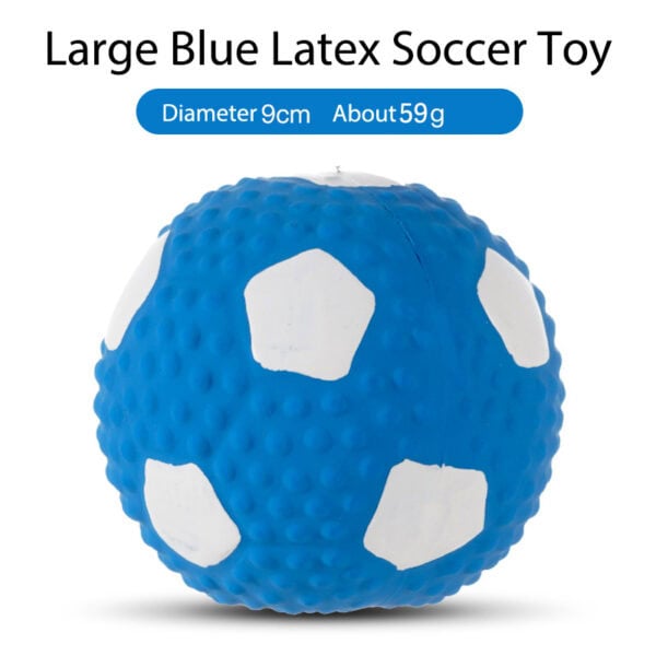 Latex Soccer squeaky dog toy