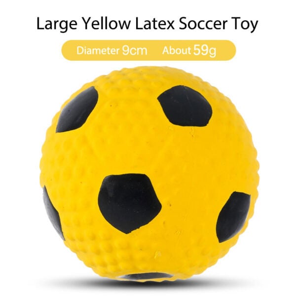 Latex Soccer squeaky dog toy