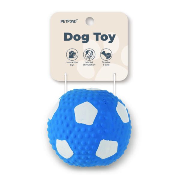 Latex Soccer squeaky dog toy