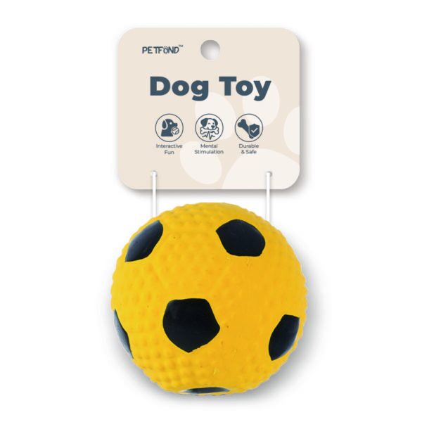 Latex Soccer squeaky dog toy