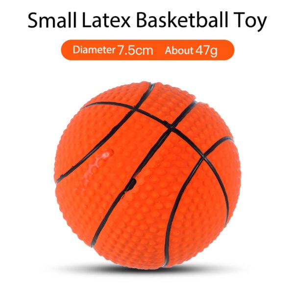 Latex Basketball squeaky dog toy
