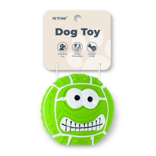 Latex emoji squeaky dog toy