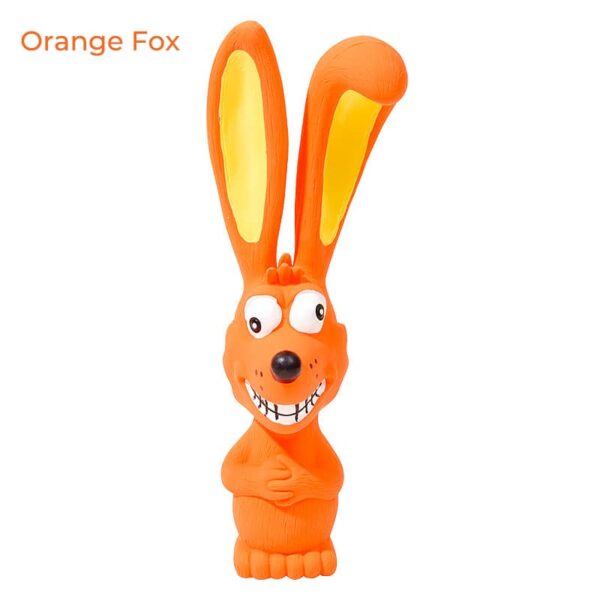 Latex Long-Eared Bunny Squeaky Dog Toy