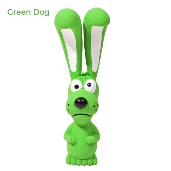 Latex Long-Eared Bunny Squeaky Dog Toy