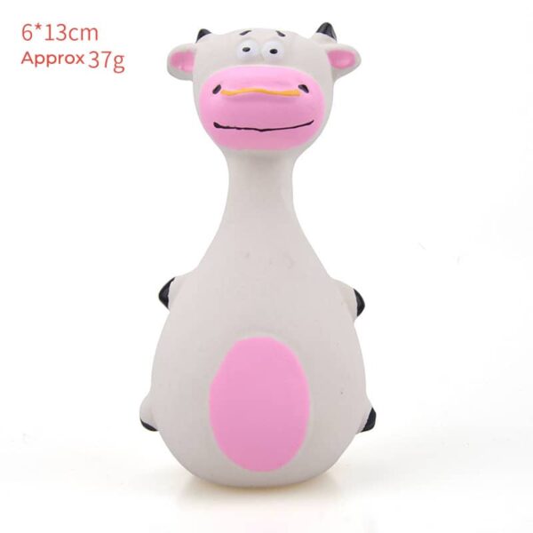 Latex Cartoon Animal Squeaky Dog Toy