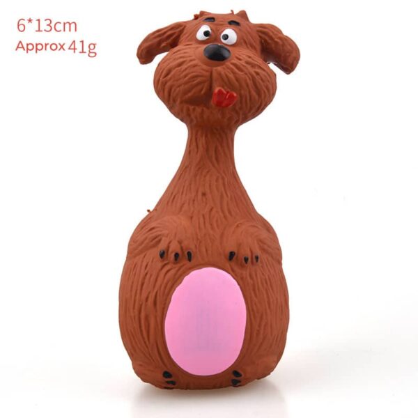 Latex Cartoon Animal Squeaky Dog Toy