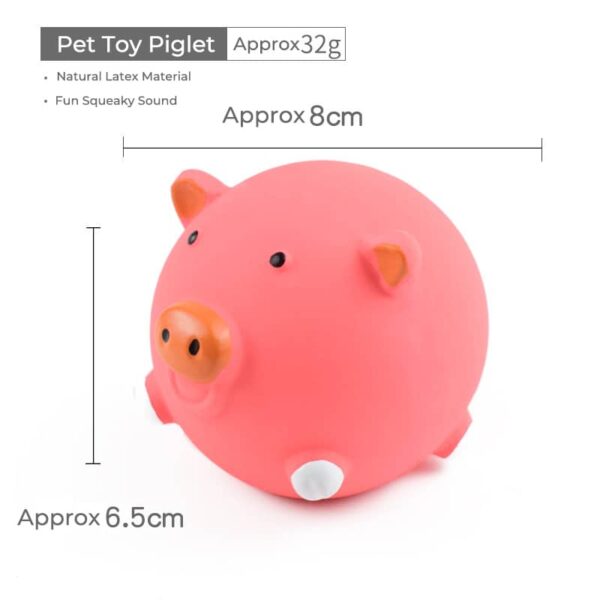Latex Round Farm Animal Squeaky Dog Toys