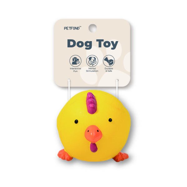 Latex Round Farm Animal Squeaky Dog Toys