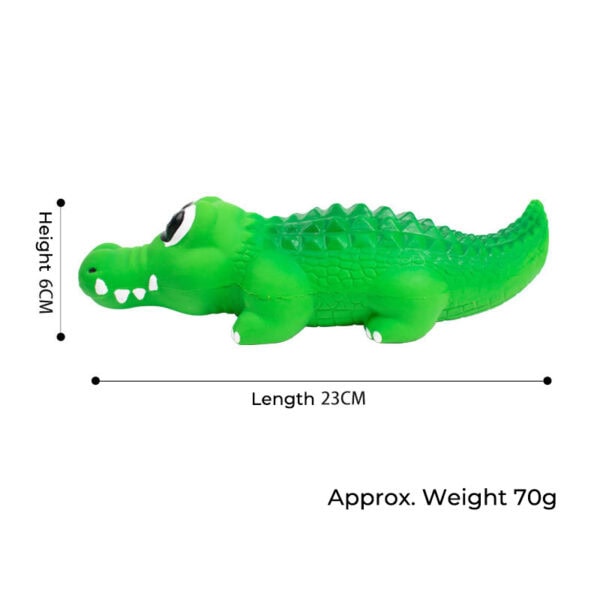 Latex Crocodile Squeaky Dog Toy-Medium / Large