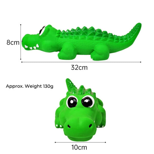 Latex Crocodile Squeaky Dog Toy-Medium / Large