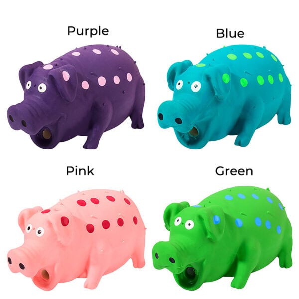 Spotted Pig Latex Squeaky Dog Toy