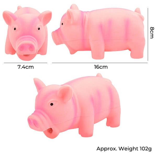 Latex Pig Squeaky Dog Toy-Medium / Large