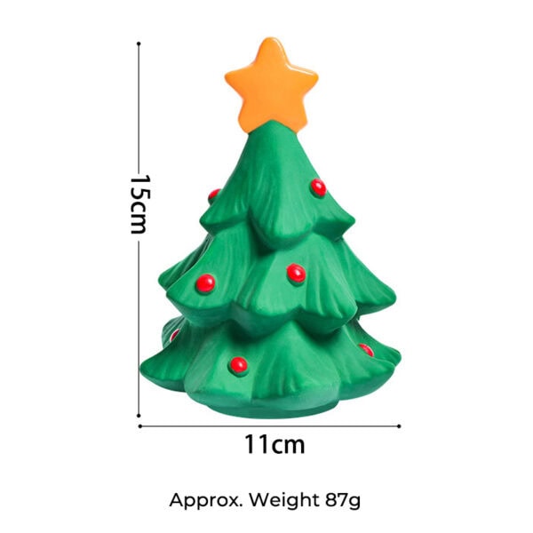 Festive Christmas Tree Squeaky Toy for Dogs