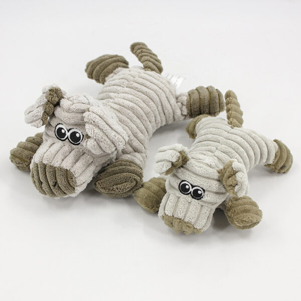 Corduroy Animal Plush Dog Toy