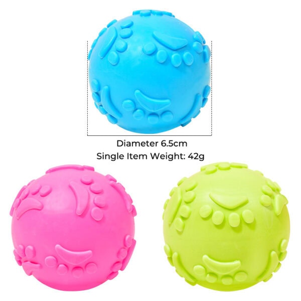 TPR Textured Squeaky Ball Dog Toy