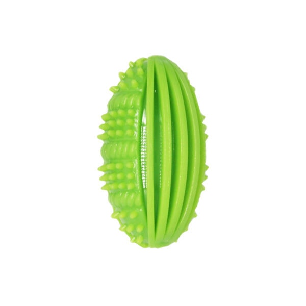 TPR Dog Squeaky Rugby – Treat Dispensing & Dental Cleaning
