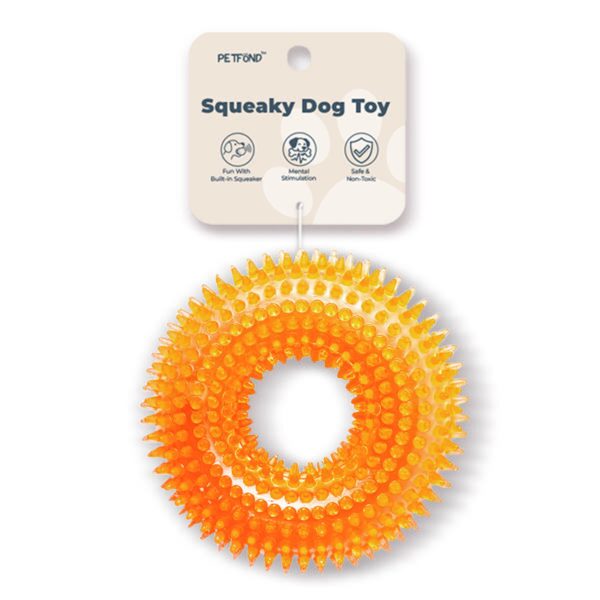 TPR Spiky Ring Squeaky Dog Toy