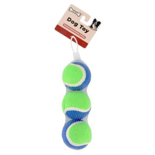 tennis ball dog toy set